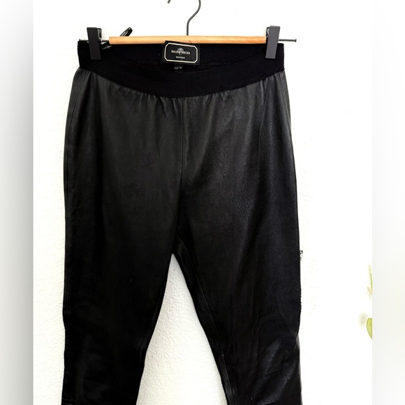 By Malene Birger Leather Legging Pants Classic Preppy Chic Size 40 - Picture 3 of 6